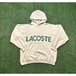 Vintage 80s Izod Lacoste White Pullover Hoodie Size M